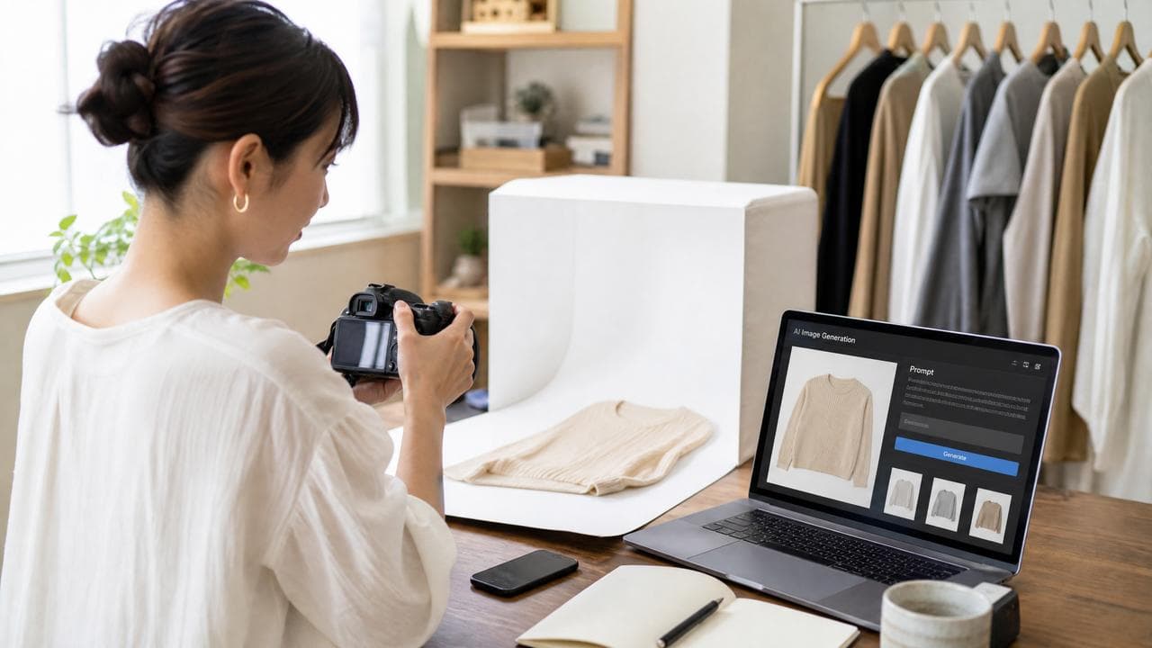 画像生成AIで商品撮影コストをゼロに。ECサイト運営者が実践した完全ガイド